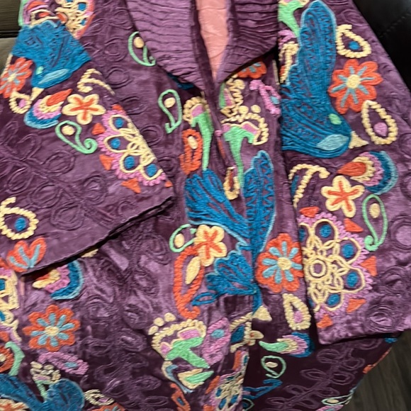 New With Tags Free People Classic Floral Print Duster Coat - Picture 4 of 4